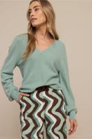 Studio Anneloes Nika Structure Pullover 13601 Trui 7700 Light Sage Green - thumbnail