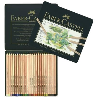 Faber Castell FC-112124 Pastelpotlood Faber-Castell Pitt Metalen Etui A 24 Stuks