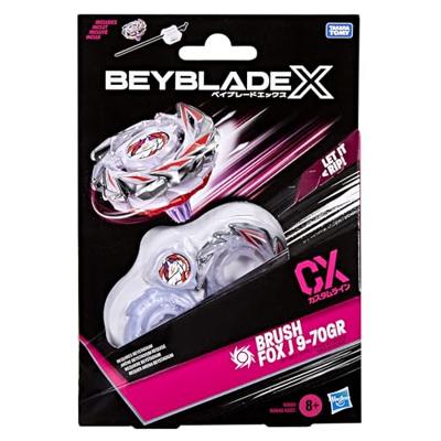 Beyblade X Starter Pack Brush Fox J 9-70GR CX, Takara Tomy aanvalstype tol, wedstrijd tol, vanaf 8 jaar