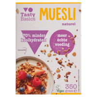TastyBasics Low Carb High Protein Granola Naturel bij Jumbo - thumbnail