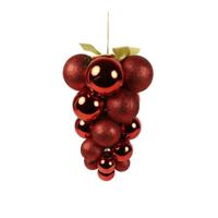 Kersthanger vinella 20x20x29 cm rood Countryfield - Countryfield - thumbnail