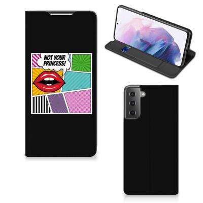 Samsung Galaxy S21 Plus Hippe | Standcase | Popart Princess Samsung Galaxy S21 Plus Hippe | Standcase | Popart Princess
