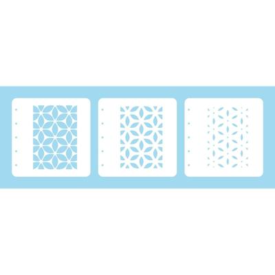 Nellie's Choice • layered combi stencil set flower 3stuks