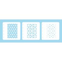 Nellie's Choice • layered combi stencil set flower 3stuks - thumbnail