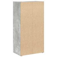 Boekenkast 40x24x77 cm bewerkt hout betongrijs - thumbnail