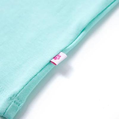 Kindershirt met kleurrijke fruitprint 128 lichtmintkleurig