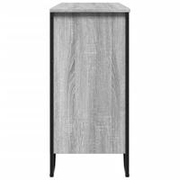 Dressoir 101x35,5x74,5cm bewerkt hout grijs sonoma eikenkleurig - thumbnail