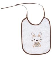 Interbaby slabbetje Konijn junior 25 x 20 cm katoen - thumbnail