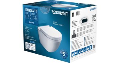 Duravit Starck 3 Wandcloset Pack Diepspoel En Softclose Closetzitting 36x54x42.5 cm Keramiek En Duroplast Wit Duravit Starck 3 Wandcloset Pack Diepspoel En Softclose Closetzitting 36x54x42.5 cm Keramiek En Duroplast Wit