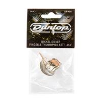 Dunlop 33P013 Nickel Silver Finger & Thumbpicks set vinger- en duimplectrums, 0.013-0.025 inch - thumbnail