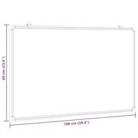 Whiteboard magnetisch 100x60x1,7 cm aluminium - thumbnail