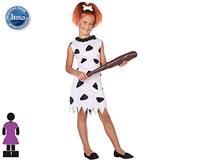 Kostuums voor Kinderen Grotbewoner Wit (1 pc) - Maat: 7-9 Jaar - Maat: 7-9 Jaar - thumbnail