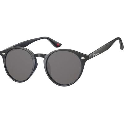 Zonnebril montana met smoke rond glas zwart