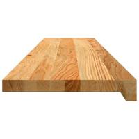 VidaXL Traptreden 4 st 110x25x2 cm massief eikenhout lichtbruin - thumbnail