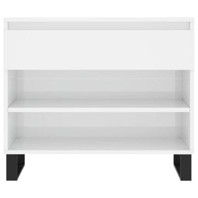 VidaXL Schoenenkast 70x36x60 cm bewerkt hout hoogglans wit VidaXL Schoenenkast 70x36x60 cm bewerkt hout hoogglans wit