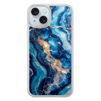 iPhone 15 hybride hoesje - Ocean marble - thumbnail