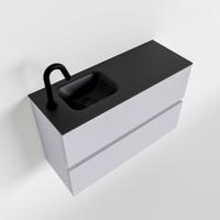 MONDIAZ ADA 80cm toiletmeubel cale. LEX wastafel urban links 1 kraangat - thumbnail