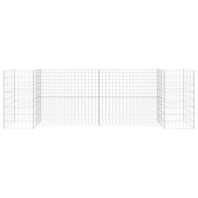 Gabion plantenbak H-vormig 260x40x80 cm staaldraad