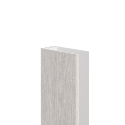 Eindprofiel 2-delig - Kerrafront Sheffield eiken Wit