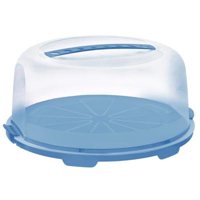 Rotho Fresh Taartdoos 34.5x35.5x16.5 cm Horizon Blauw/Transparant Rotho Fresh Taartdoos 34.5x35.5x16.5 cm Horizon Blauw/Transparant