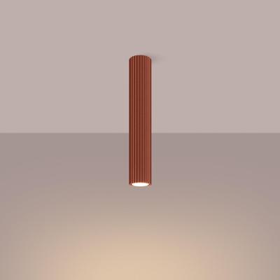 Plafondlamp KARBON 40 rood oker