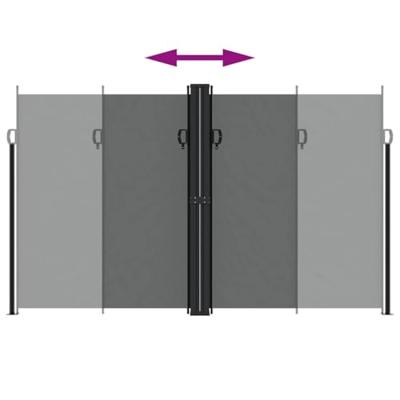 VidaXL Tuinscherm uittrekbaar 200x1200 cm antracietkleurig