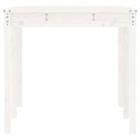 Tuintafel 159,5x82,5x76 cm massief grenenhout wit - thumbnail
