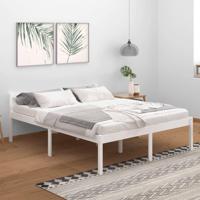 Seniorenbed massief grenenhout wit 160x200 cm - thumbnail