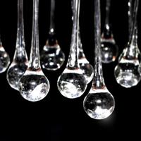 Kroonlucht met 85 kristallen wit - thumbnail