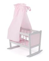 Houten Poppenwieg - Puntos Grijs - thumbnail