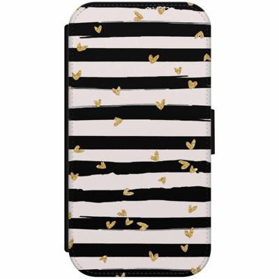 Samsung Galaxy A3 2017 flipcase - Hart & streepjes