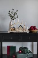 Konstsmide 3254-100 LED-silhouet Dorp, Sneeuwpop, Kinderen Warmwit LED Natuur Stroomvoorziening kiesbaar - thumbnail