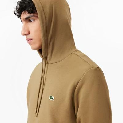 Lacoste Fleece Hoodie Heren Bruin - Maat L - Kleur: Bruin | Soccerfanshop