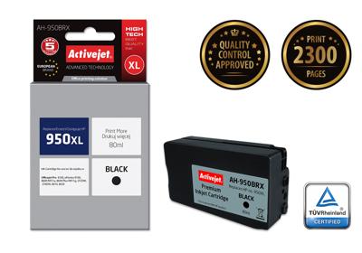 Activejet AH-950BRX inkt (ter vervanging van HP 950XL CN045AE; Premium; 80 ml; zwart)