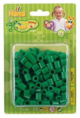 Hama strijkkralen maxi - groen, 250st.