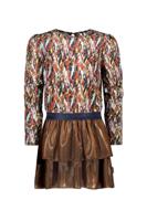 B.Nosy Meisjes jurk plisse - Dhalia - Amibitous AOP - thumbnail