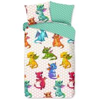 Good Morning Kinderdekbedovertrek "draken" - Multi - (140x200/220 cm) - Katoen - thumbnail