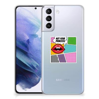 Samsung Galaxy S21 Plus | Sillicone Back Cover | Popart Princess