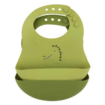 Trixie Siliconen Slabbetje - Mr. Dino, 2st.