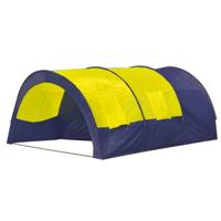 vidaXL Polyester Kampeertent 6-persoons (blauw/geel) - thumbnail