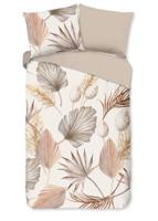 Good Morning Dekbedovertrek "bladeren" - Zand - (140x200/220 cm) - Katoen - thumbnail