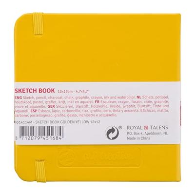 Royal Talens Art Creation Schetsboek Golden Yellow - 12 x 12 cm - 140 gram