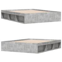 Bedframe betongrijs 140x200 cm - thumbnail