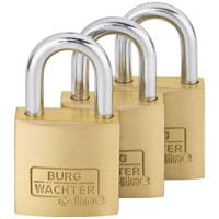 Burg Wächter 29921 Hangslot 20 mm Gelijksluitend Messing Sleutelslot - thumbnail
