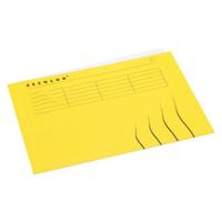 Vouwmap Secolor A4 100% gerecycled karton 250gr geel | 250 stuks - thumbnail