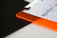 Maul Klembord 2340641 Oranje (transparant) (b x h x d) 226 x 318 x 15 mm - thumbnail