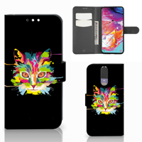 Samsung Galaxy A70 Leuk Hoesje Cat Color - thumbnail