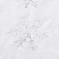 VidaXL Luxe kerstboomrok wit 90 cm imitatiebont - thumbnail