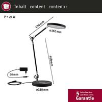 Paulmann 78910 LED-bureaulamp LED 11 W Zwart - thumbnail