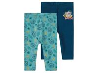 Baby leggings, 2 stuks, met hoog bio-katoengehalte (50/56, Mint/Marineblauw) - thumbnail